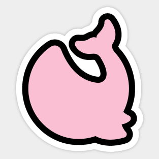 strawberry shark Sticker